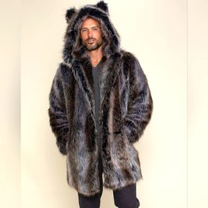 Spirithoods Grey Wolf Fur Coat